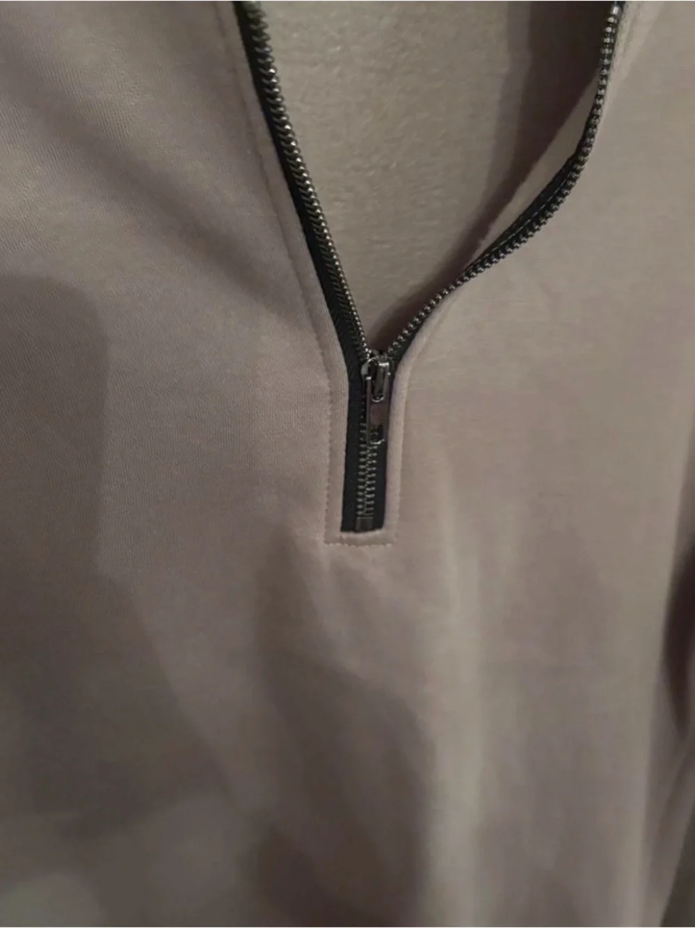 Light brown quarter zip